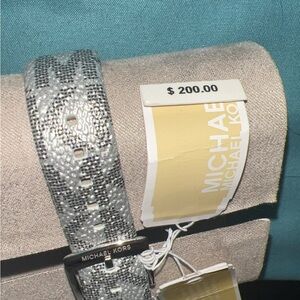 Michael Kors Metallic Silver Watch